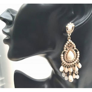 Oorbellen Boho Coral